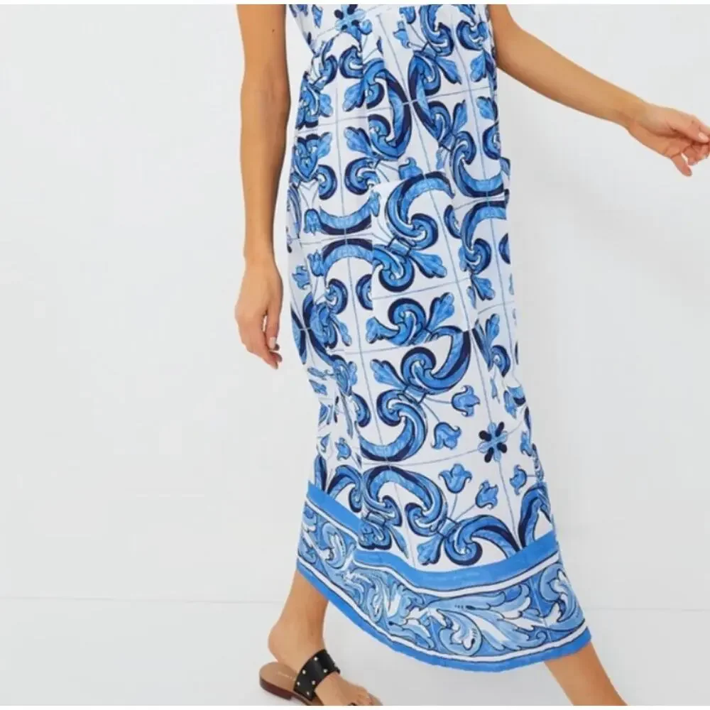 TUCKERNUCK Hyacinth House Moss Printed Russell Mini Dress NWT Medium - Picture 4 of 10